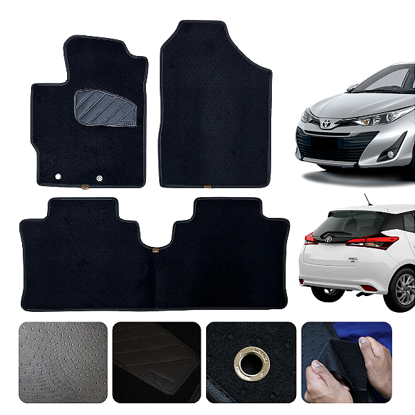 Tapete Automotivo Para Yaris hatch 2022 A 2025 Original Lanzi