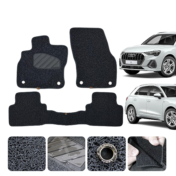 Tapete Automotivo Para Audi A4 2019 a 2025 Original Lanzi Grafite
