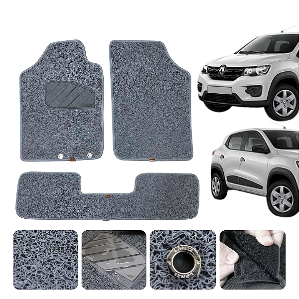 Tapete Automotivo Para Kwid 2018 a 2026 Original Lanzi Cinza