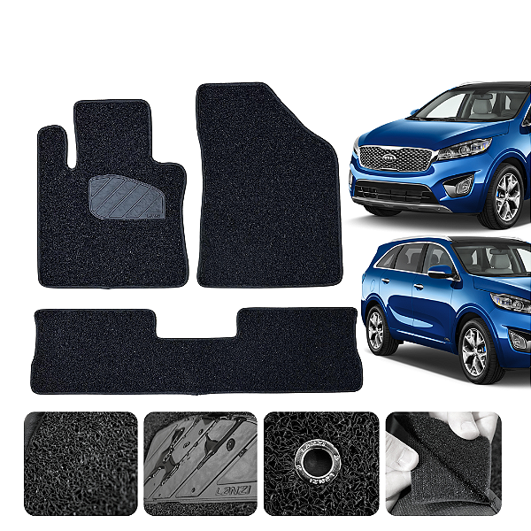Tapete Automotivo Para Sorento 2010 a 2012 Original Lanzi Preto