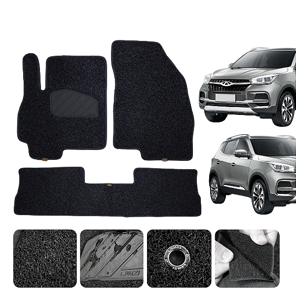 Tapete automotivo Para Caoa tiggo 5 capacho Preto