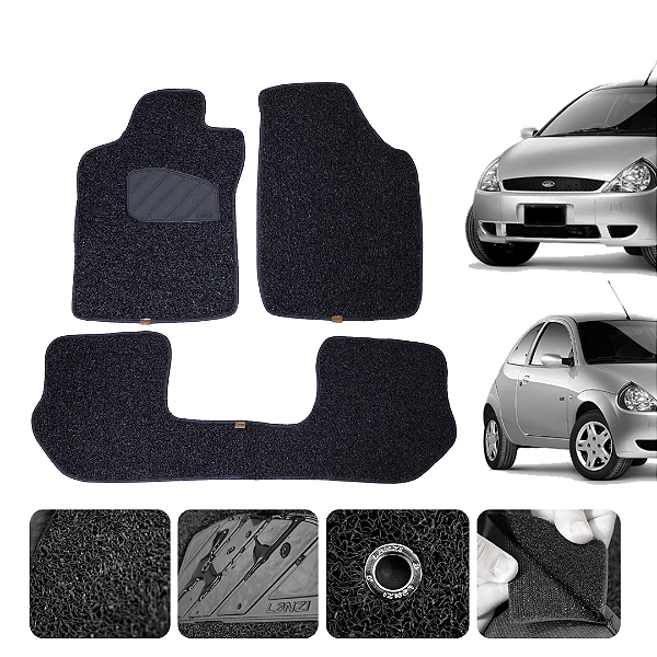 Tapete automotivo Para Ford Ka 96 capacho Preto