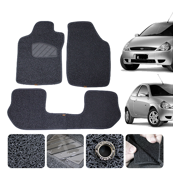 Tapete automotivo Para Ford Ka 96 capacho Grafite
