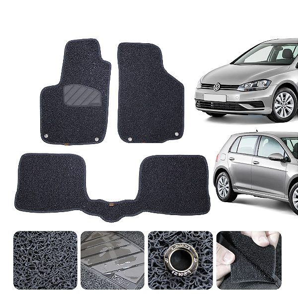 Tapete automotivo Para Volkswagen Golf 2002 a 2011 capacho Grafite