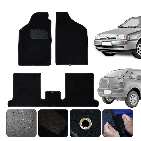 Tapete automotivo Para Gol G2 a G5 VW 2000 a 2013 Original Lanzi