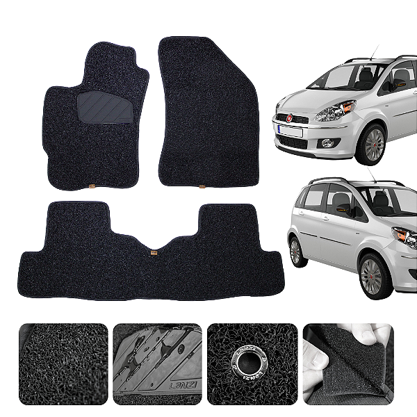 Tapete automotivo Para Fiat IDEA 2006 a 2011 capacho Preto
