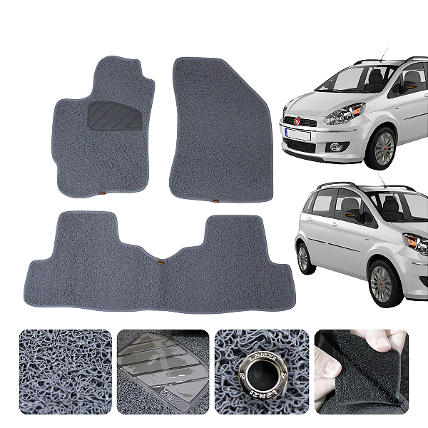 Tapete automotivo Para Fiat IDEA 2006 a 2011 capacho Cinza