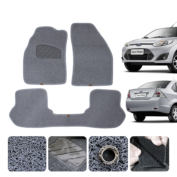 Tapete automotivo Para fiesta 2002 a 2014 capacho Cinza