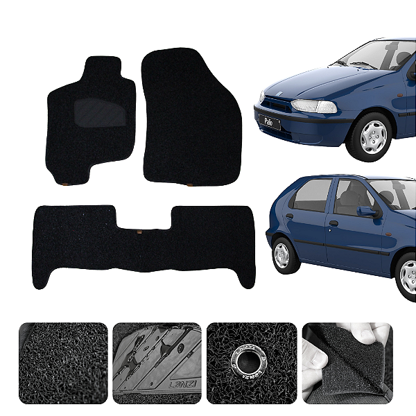 Tapete automotivo Para palio 1996 a 2011 capacho Preto