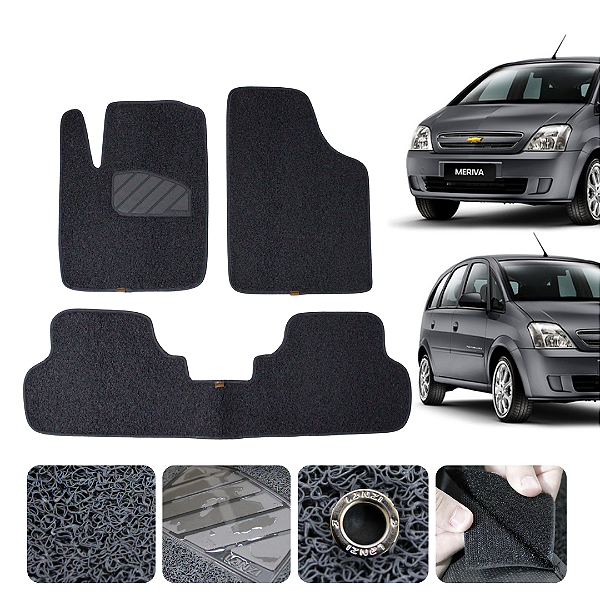 Tapete automotivo Para meriva 2002 a 2012 capacho Grafite