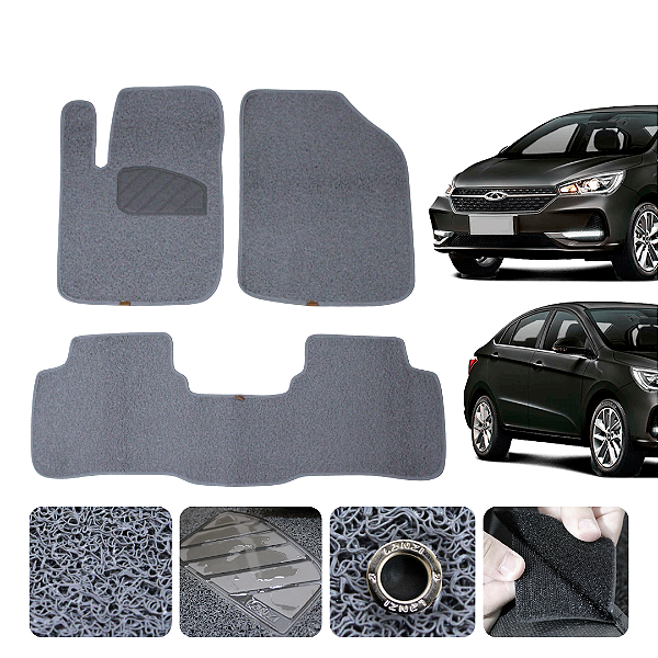 Tapete automotivo Para arizzo 5 2018 a 2021 capacho Cinza