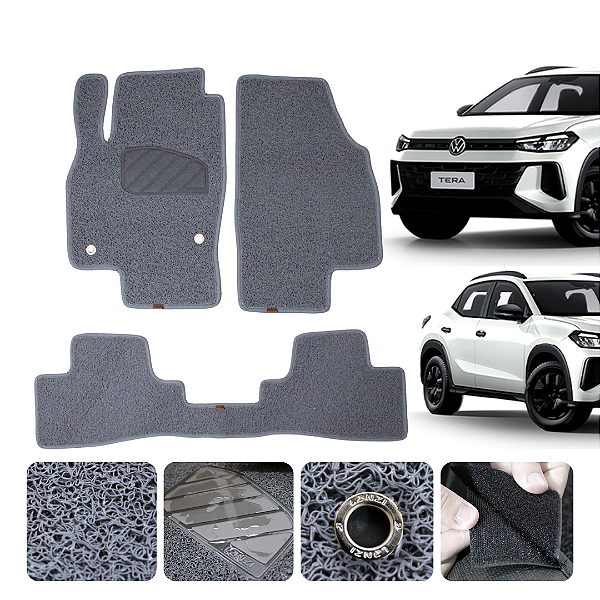 Tapete automotivo Para volksvagem Tera 2025 e 2026 capacho Cinza