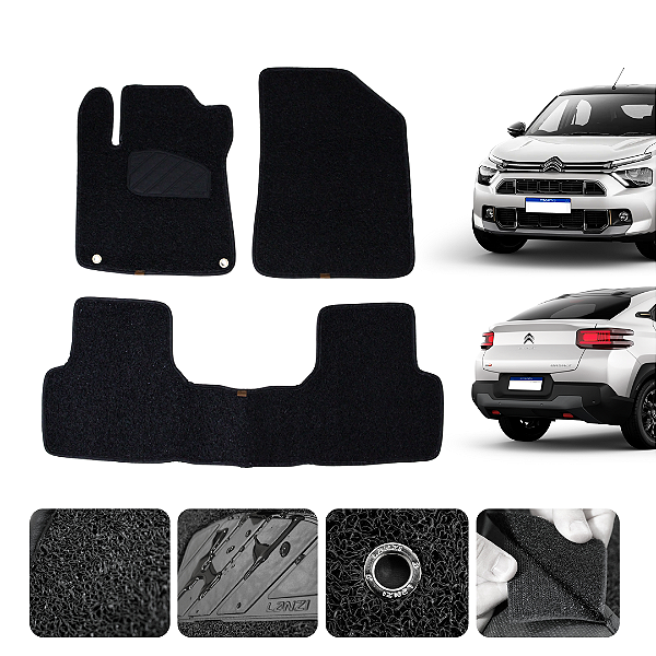 Tapete automotivo Para citroen Basalt 2024 e 2025 capacho Preto