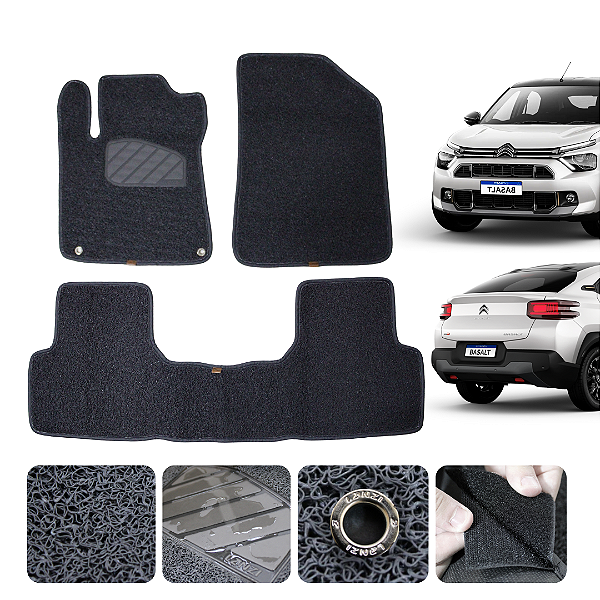 Tapete automotivo Para citroen Basalt 2024 e 2025 capacho Grafite