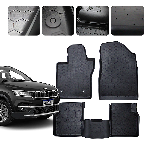 Tapete Automotivo Borda elevada Para Commander 2016 a 2026 Original Lanzi