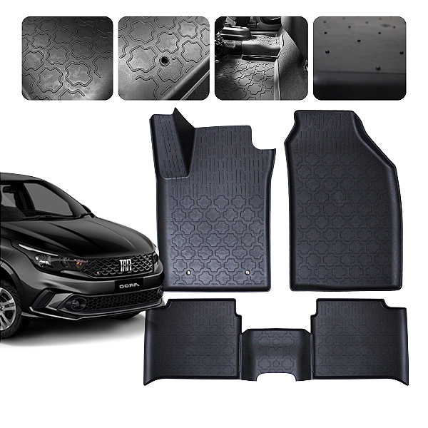 Tapete Automotivo Borda elevada Para Fiat Argo 2017 a 2026 Original Lanzi