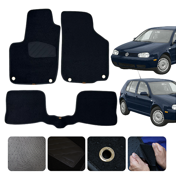 Tapete de carpete Automotivo Volkswagen Golf 2002 a 2011 Original Lanzi