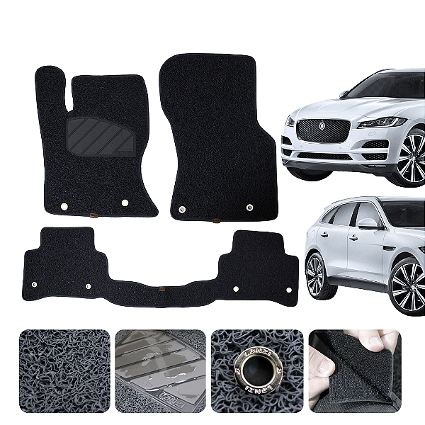 Tapete automotivo Para F- PACE 2017 a 2024 capacho Grafite