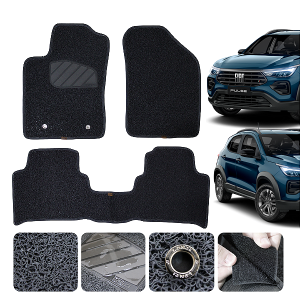 Tapete automotivo Fiat Pulse 2016 a 2026 capacho Grafite