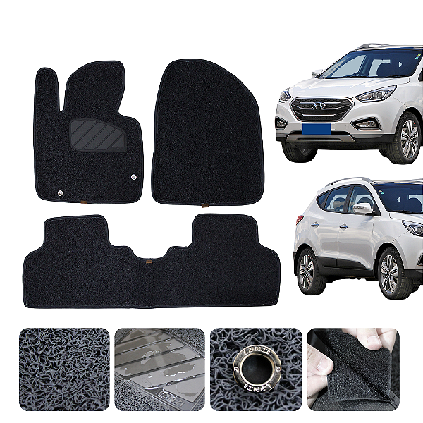 Tapete automotivo Hyundai Ix35 2011 a 2022 capacho Grafite