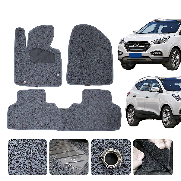Tapete automotivo Hyundai Ix35 2011 a 2022 capacho Cinza