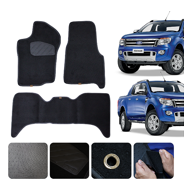 Tapete Automotivo para Ford Ranger 1998 a 2012 Original Lanzi