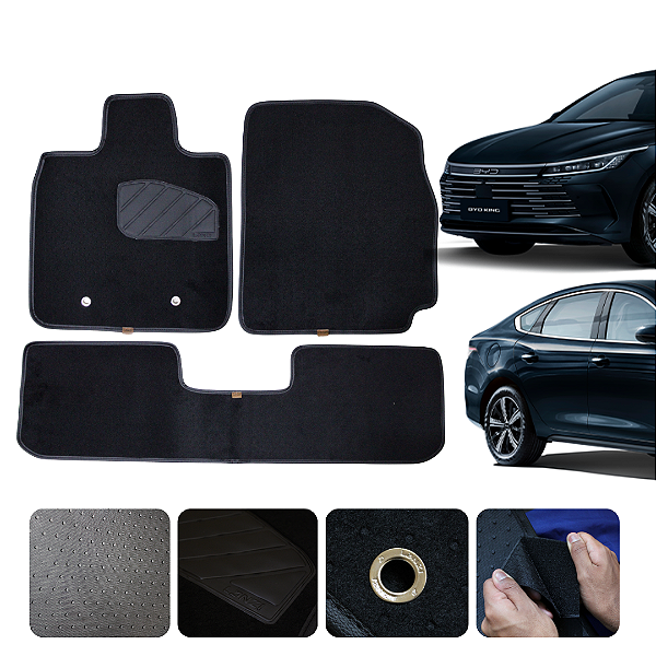 Tapete Automotivo para Byd King 2024 a 2026 Original Lanzi