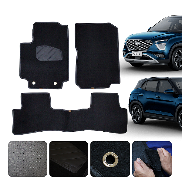 Tapete Automotivo para Hyundai Creta 2022 a 2026 Original Lanzi