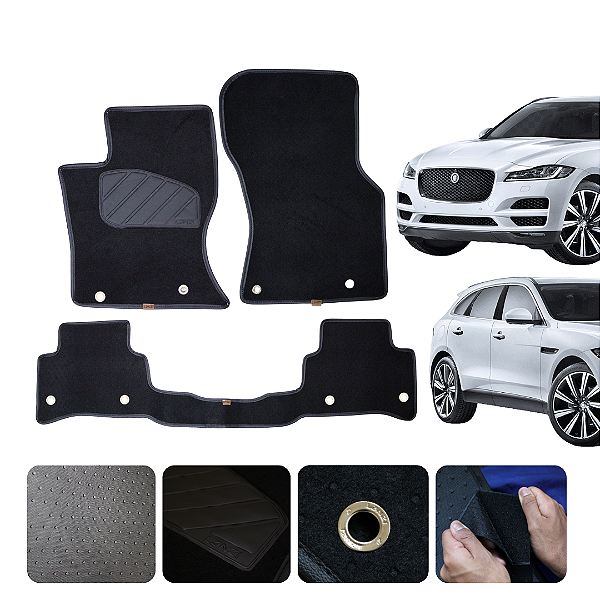 Tapete automotivo Para F- PACE 2017 a 2024 Original Lanzi