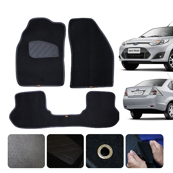 Tapete automotivo Para fiesta 2002 a 2014 Original Lanzi