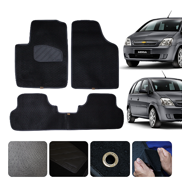 Tapete automotivo Para meriva 2002 a 2012 Original Lanzi