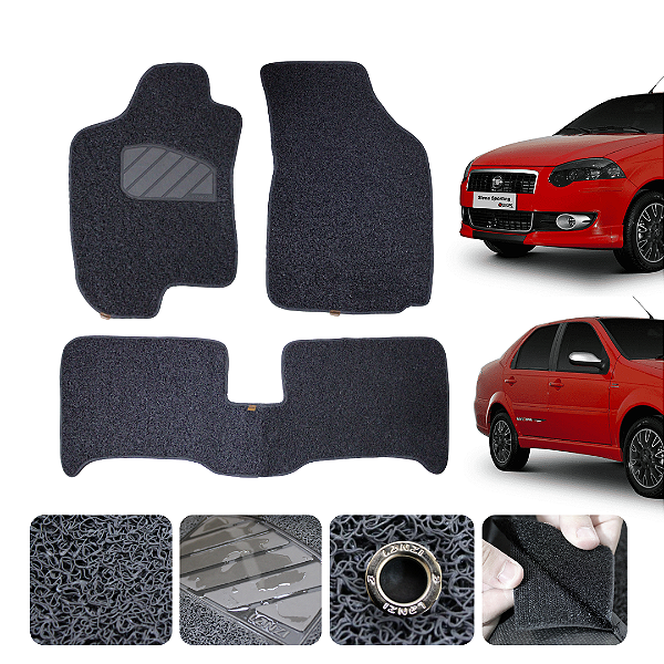 Tapete automotivo Para siena 1996 a 2012 capacho grafite