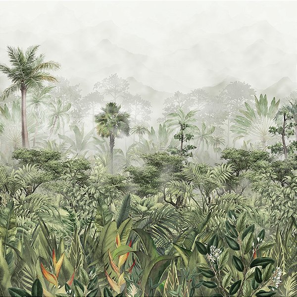 Papel de Parede Mata Natural – Personalizado para Lavabo, Hall e Sala de Estar