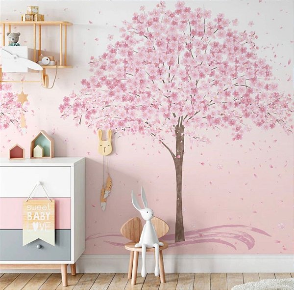 Papel de Parede Personalizado Flor de Cerejeira