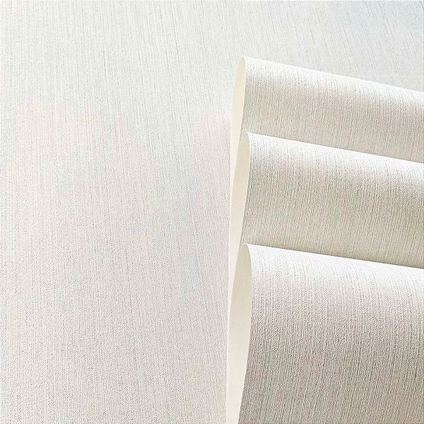 Papel de Parede Vinílico Importado Texturizado Bege Claro VT50  - Rolo de 10 metros