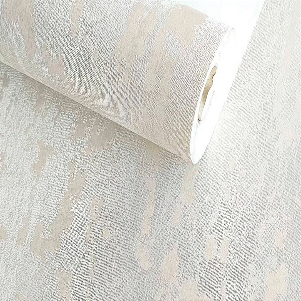 Papel de Parede Vinílico Importado Texturizado - Creme  - Rolo de 10 metros VT47