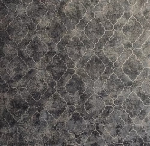 Papel de Parede Importado Vinílico Luxo - Fundo Preto - Rolo de 10 metros FN04