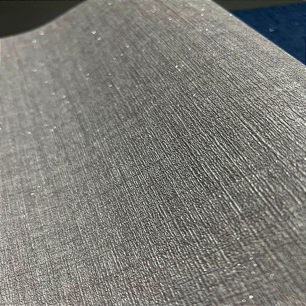 Papel De Parede Texturizado Relevo Vinílico Importado Lavável Elegance Cinza com Brilho - PDI05ML Rolo 9,5MT