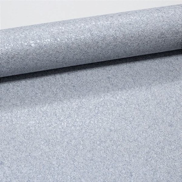 Papel De Parede Texturizado Relevo Vinílico Importado Lavável Minerais Cinza - PDL1703 Rolo 9,5MT