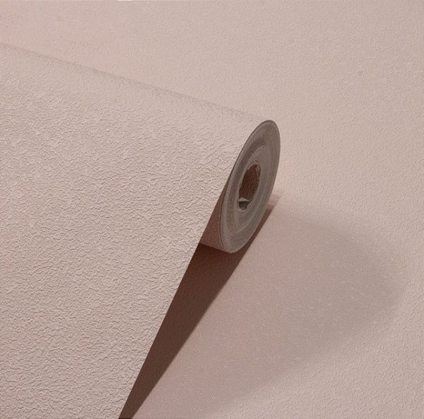 Papel De Parede Relevo Vinílico Importado Lavável Texturizado Rosê- PDL0522 Rolo 9,5MT