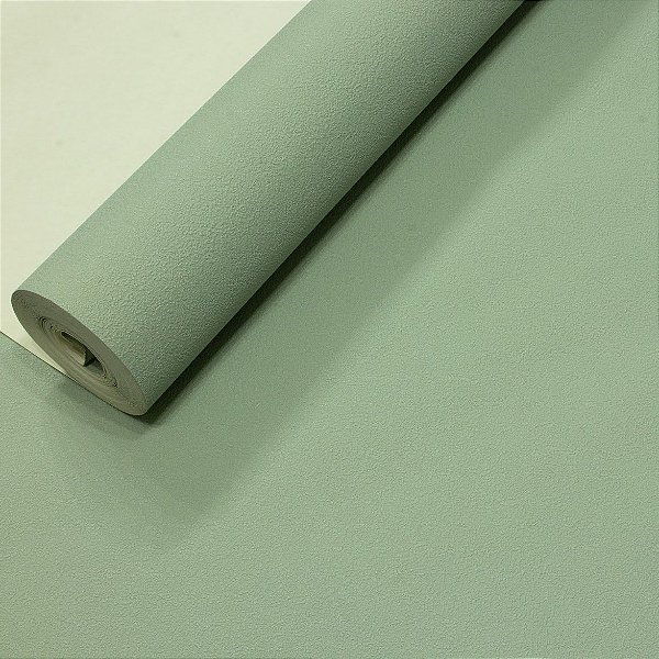 Papel De Parede Relevo Vinílico Importado Lavável Texturizado Verde Abacate - PDL0525 Rolo 9,5MT