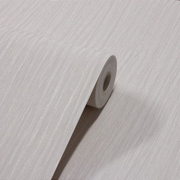 Papel De Parede  Relevo Vinílico Importado Lavável Texturizado OffWhite com Cinza PDL1003 Rolo 9,5MT