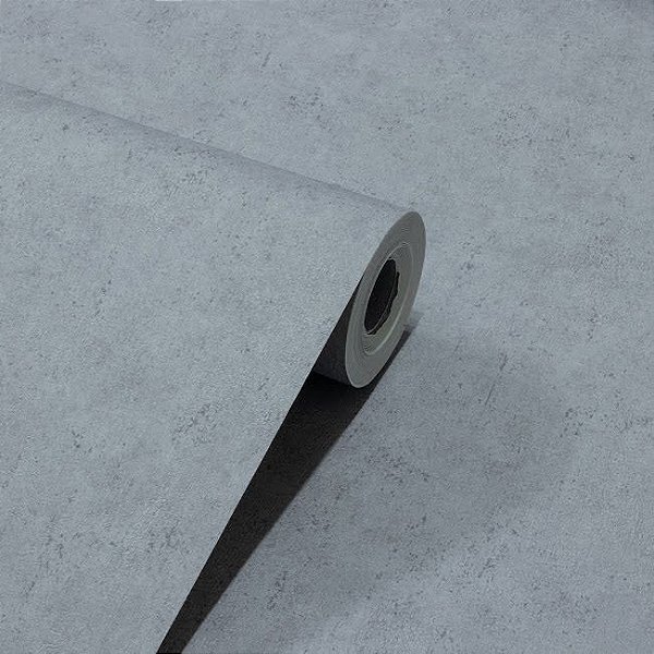 Papel De Parede Relevo Vinílico Importado Lavável Texturizado Cimento PDL0025 Rolo 9,5MT