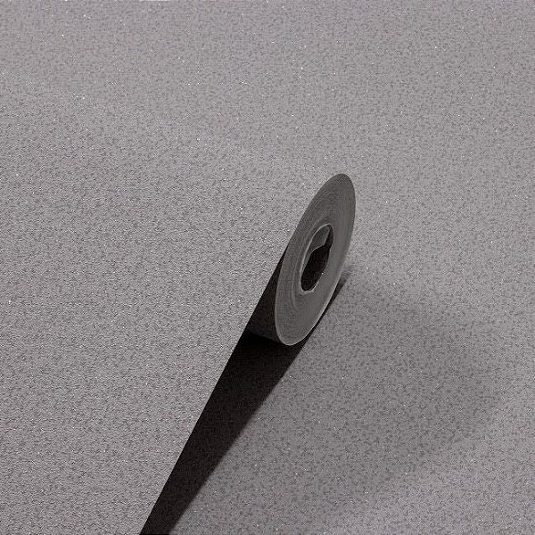 Papel De Parede  Relevo Vinílico Importado Lavável Texturizado Cinza com Brilho PDL0163 Rolo 9,5MT