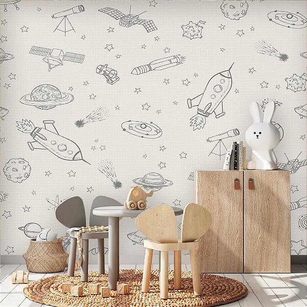 Papel de Parede Personalizado Quarto Infantil - Ao Infinito