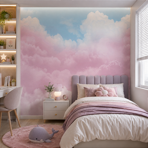 Papel de Parede Personalizado Quarto Infantil - Céu Colors