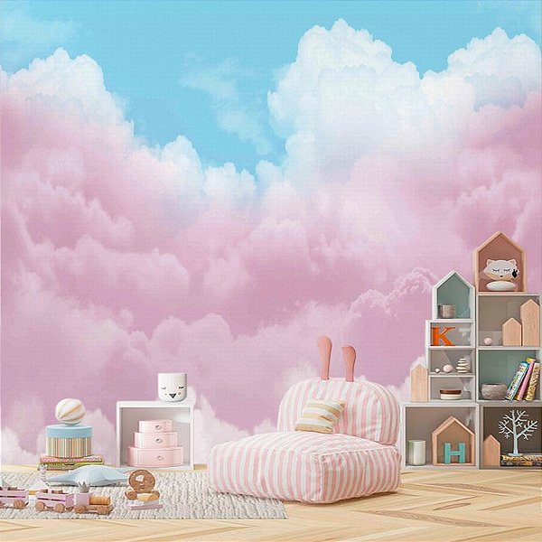 Papel de Parede Personalizado Quarto Infantil - Céu Colors