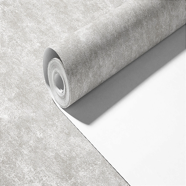 Papel de Parede Importado Textura Cimento Médio Vinílico VT07 - Rolo de 10 metros