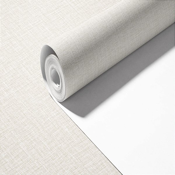 Papel de Parede Importado Textura Linho Marrom Claro com Pontos Reflexivos Vinílico VT09 - Rolo de 10 metros