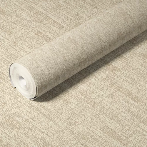 Papel de Parede Importado Texturizado com Ranhuras - Dourado Vinílico VT39 - Rolo de 10 metros